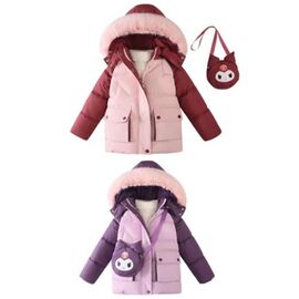 Фотография Курка детская зимняя на девочку 185 powder р.4-12 "Farbique" недорого оптом от прямого поставщика