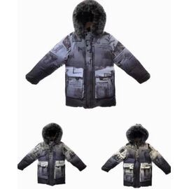 Фотография Курка детская зимняя на мальчика 2156 beige р.8-16 "Farbique" недорого оптом от прямого поставщика