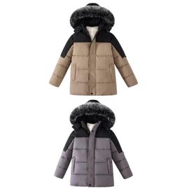 Фотография Курка детская зимняя на мальчика 116 grey р.8-16 "Farbique" недорого оптом от прямого поставщика