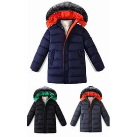 Фотография Курка детская зимняя на мальчика 110 grey р.8-16 "Farbique" недорого оптом от прямого поставщика