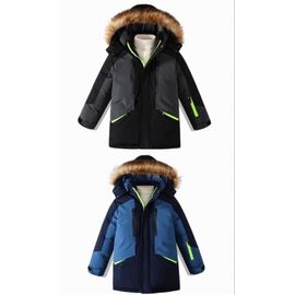 Фотография Курка детская зимняя на мальчика 131 black р.8-16 "Farbique" недорого оптом от прямого поставщика