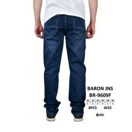 Фотография Джинсы мужские BR-9609F blue р.32-40 "God Baron" недорого оптом от прямого поставщика