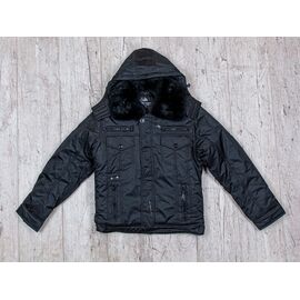 Фотография Курка подростковная зимняя 375-1 black р.XL-4XL "Meisty" недорого оптом от прямого поставщика