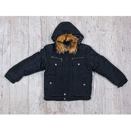 Фотография Курка детская зимняя на мальчика 777 black р.L-4XL "Meisty" недорого оптом от прямого поставщика