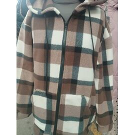 Сорочка тепла жіноча 586-1 brown р.52-56 "Galina" недорого оптом від прямого постачальника