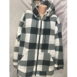 Сорочка тепла жіноча 586-1 black р.52-56 "Galina" недорого оптом від прямого постачальника