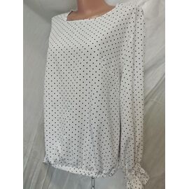 Блузка жіноча 585-6 white р.50-56 "Galina" недорого оптом від прямого постачальника