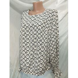 Блузка жіноча 585-5 white р.50-56 "Galina" недорого оптом від прямого постачальника