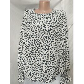 Блузка жіноча 585-2 white р.50-56 "Galina" недорого оптом від прямого постачальника