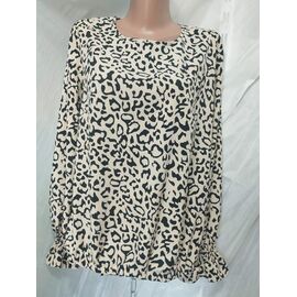 Фотография Блузка женская 585 beige р.50-56 "Galina" недорого оптом от прямого поставщика