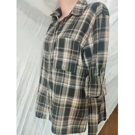 Фотография Рубашка женская 584 black р.XL-3XL "Galina" недорого оптом от прямого поставщика