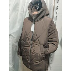 Куртка жіноча демісезонна 169 brown р.54-60 "Galina" недорого оптом від прямого постачальника