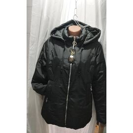 Куртка жіноча демісезонна 164 black р.52-58 "Galina" недорого оптом від прямого постачальника