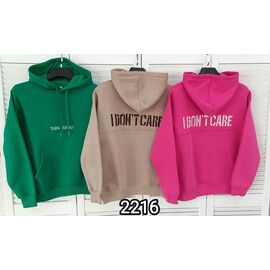 Фотография Худи женское 2216 pink р.48-54 "LOOK" недорого оптом от прямого поставщика