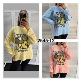 Фотография Свитер женский 2545-12 peach р.one size "LOOK" недорого оптом от прямого поставщика