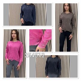 Фотография Свитер женский 254513 navy р.one size "LOOK" недорого оптом от прямого поставщика
