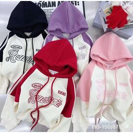 Худи дитячий на дівчинку 8750 pink р.5-10 "Фунтик" недорого оптом від прямого постачальника