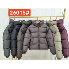 Куртка жіноча зимова K26015 black р.44-50 "FLORA" недорого оптом від прямого постачальника