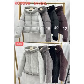 Куртка жіноча зимова K6969-12 l.grey р.M-2XL "FLORA" недорого оптом від прямого постачальника