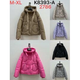 Куртка жіноча демісезонна K8393A lilac р.M-XL "FLORA" недорого оптом від прямого постачальника