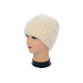 Шапка зимова жіноча Ангора на флісі 2006-11 beige р.56-60 "Angelica" недорого оптом від прямого постачальника