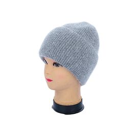 Шапка зимова жіноча Ангора на флісі 0008-4 grey р.56-60 "Angelica" недорого оптом від прямого постачальника