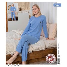 Фотография Пижама женская 2208 blue р.M-2XL "Fantasy" недорого оптом от прямого поставщика