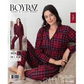 Фотография Пижама женская 02238 red р.S-2XL "Fantasy" недорого оптом от прямого поставщика