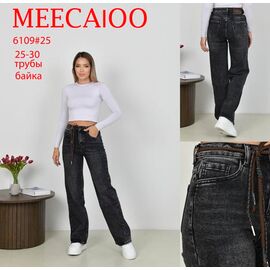 Фотография Джинсы утеплённые женские 6109 d.grey р.25-30 "Immei" недорого оптом от прямого поставщика