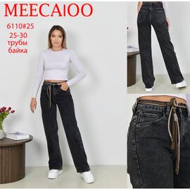 Фотография Джинсы утеплённые женские 6110 d.grey р.25-30 "Immei" недорого оптом от прямого поставщика