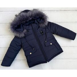 Курка дитяча зимова на хлопчика 8461 navy р.86-110 "Moda school" недорого оптом від прямого постачальника
