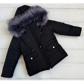 Курка дитяча зимова на хлопчика 8461 black р.86-110 "Moda school" недорого оптом від прямого постачальника