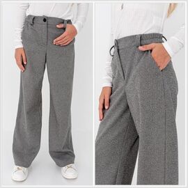 Фотография Штаны детские на девочку 8516 l.grey р.122-152 "Moda school" недорого оптом от прямого поставщика