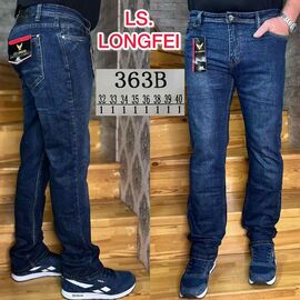 Фотография Джинсы мужские 363B blue р.32-40 "Ruxa" недорого оптом от прямого поставщика