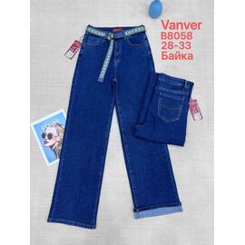 Фотография Джинсы утеплённые женские B8058 blue р.28-33 "Vanver" недорого оптом от прямого поставщика
