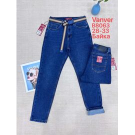 Фотография Джинсы утеплённые женские B8063 blue р.28-33 "Vanver" недорого оптом от прямого поставщика