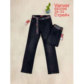 Фотография Джинсы утеплённые женские B82096 black р.28-33 "Vanver" недорого оптом от прямого поставщика