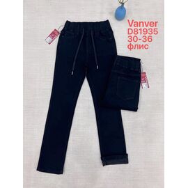 Джинси жіночі утеплені D81935 navy р.30-36 "Vanver" недорого оптом від прямого постачальника