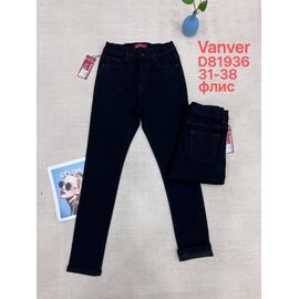 Фотография Джинсы утеплённые женские D81936 black р.31-38 "Vanver" недорого оптом от прямого поставщика
