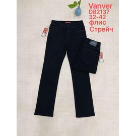 Джинси жіночі утеплені D82137 black р.32-42 "Vanver" недорого оптом від прямого постачальника