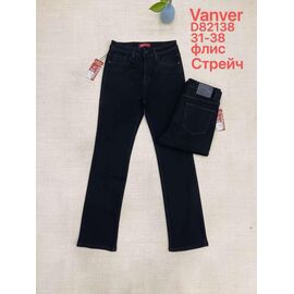 Джинси жіночі утеплені D82138 black р.31-38 "Vanver" недорого оптом від прямого постачальника