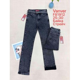Фотография Джинсы утеплённые женские F81912 grey р.25-30 "Vanver" недорого оптом от прямого поставщика