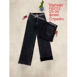 Фотография Джинсы утеплённые женские F82112 black р.25-30 "Vanver" недорого оптом от прямого поставщика