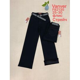 Фотография Джинсы утеплённые женские F82135 black р.25-30 "Vanver" недорого оптом от прямого поставщика