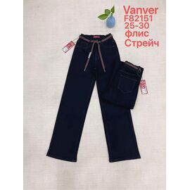 Фотография Джинсы утеплённые женские F82151 black р.25-30 "Vanver" недорого оптом от прямого поставщика