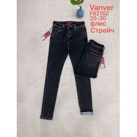 Фотография Джинсы утеплённые женские F82152 black р.25-30 "Vanver" недорого оптом от прямого поставщика