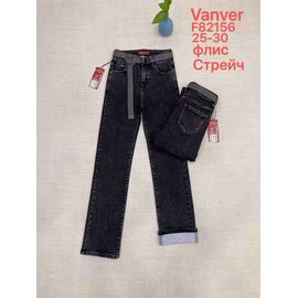 Фотография Джинсы утеплённые женские F82156 black р.25-30 "Vanver" недорого оптом от прямого поставщика