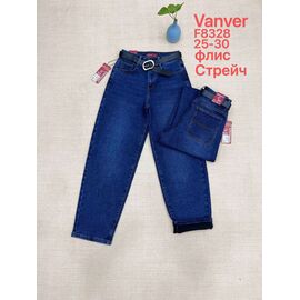 Джинси жіночі утеплені F8328 blue р.25-30 "Vanver" недорого оптом від прямого постачальника