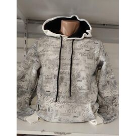 Фотография Худи мужской 1350 l.grey р.M-3XL "RING" недорого оптом от прямого поставщика