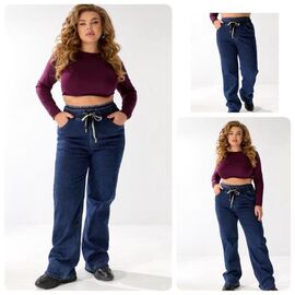 Джинси жіночі утеплені 210 blue р.32-42 "Lady N" недорого оптом від прямого постачальника